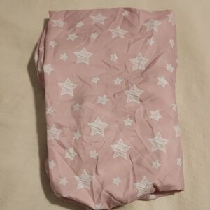 Pink Star Crib Sheet